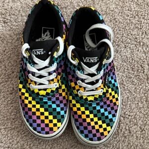 Vans Kids Colorful Checkered Sneakers